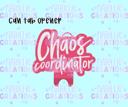 Chaos Coordinator Can Tab Opener Keychain