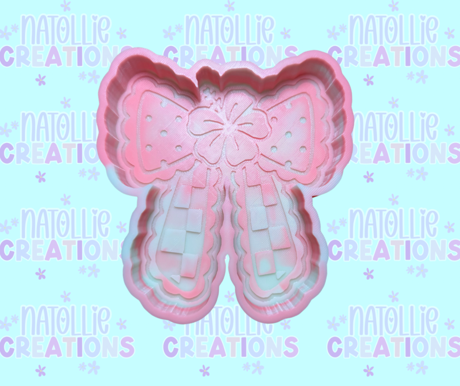 Hibiscus Bow Freshie Silicone Mold