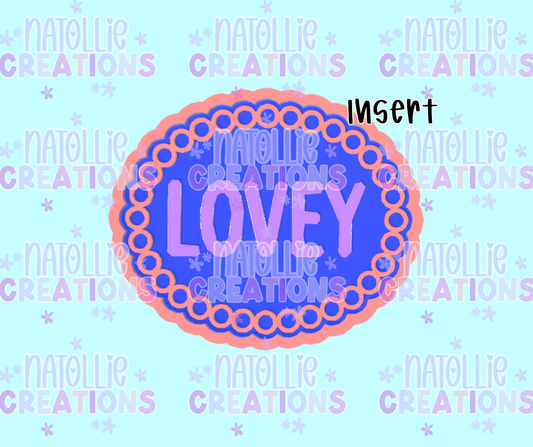 Lovey Insert Freshie Silicone Mold