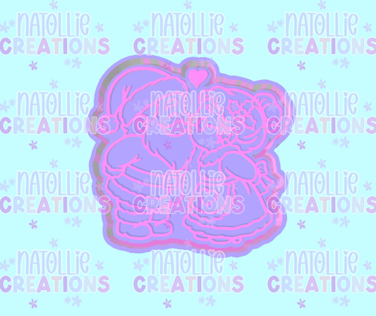 Kissing Mr & Mrs Clause Freshie Silicone Mold