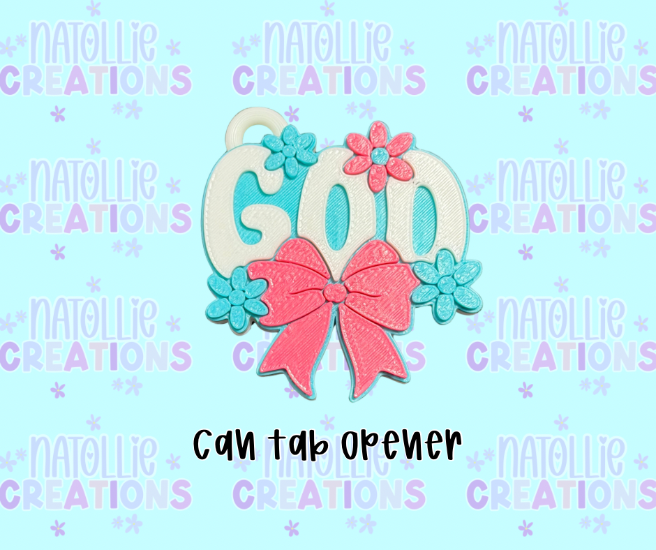 God Can Tab Opener Keychain