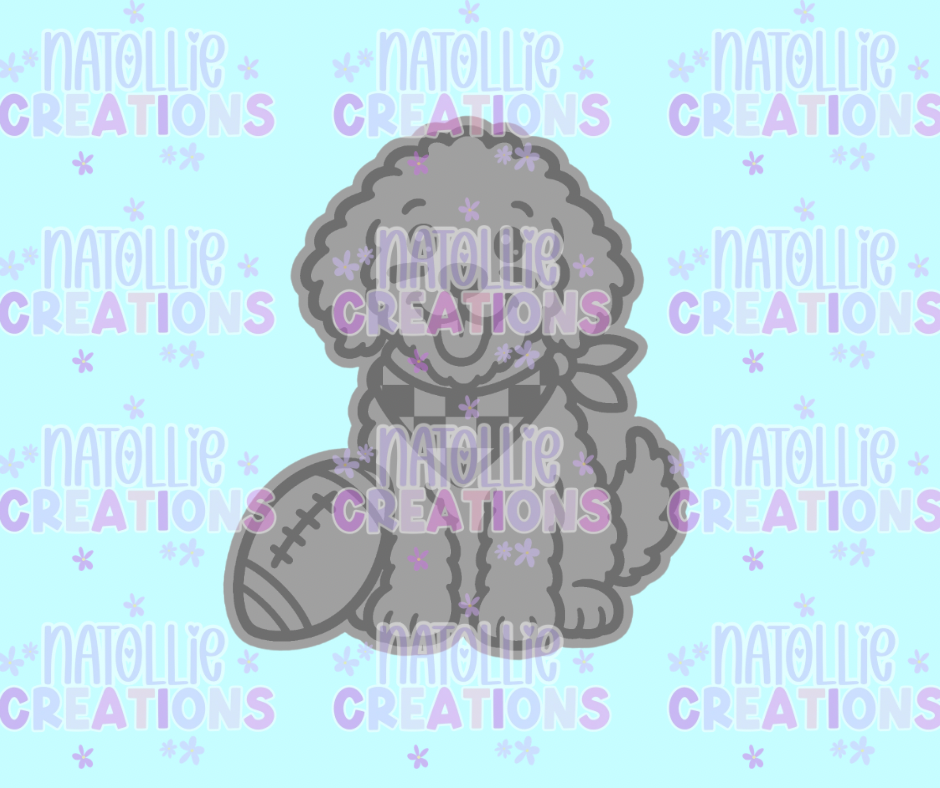 Football Golden Doodle Freshie Silicone Mold
