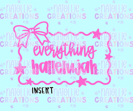 Everything Hallelujah Star Bow Frame Insert Freshie Silicone Mold