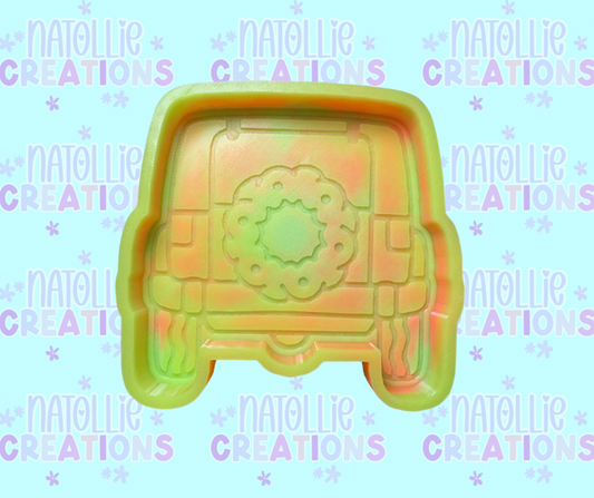 Wreath Vehicle Back Freshie Silicone Mold