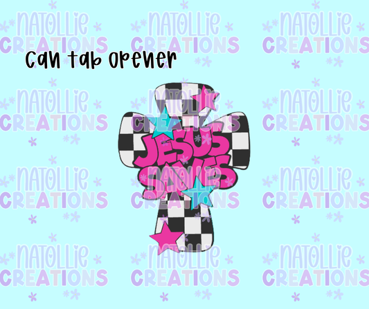 Jesus Saves Can Tab Opener Keychain