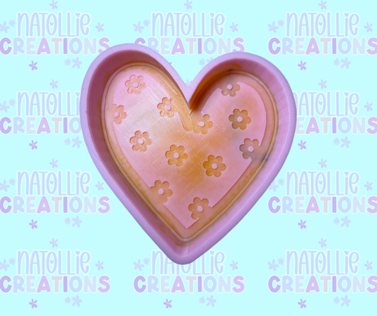 Floral Heart Freshie Silicone Mold