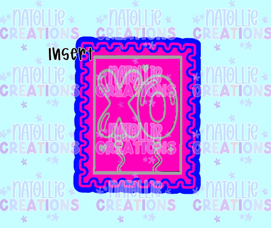 XO Balloon Stamp Insert Freshie Silicone Mold