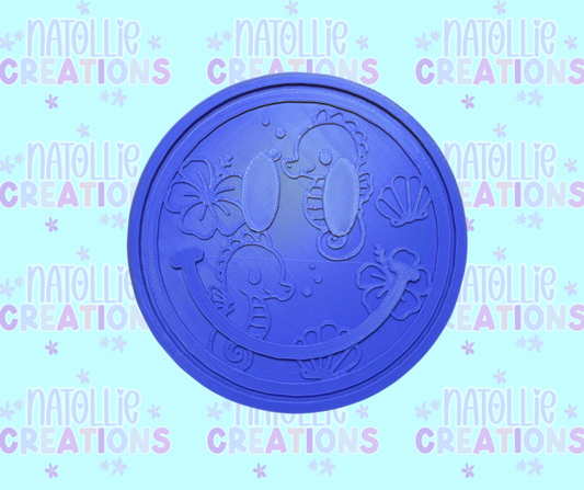 Seahorse Smiley Insert Freshie Silicone Mold