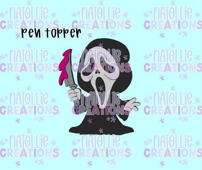 Ghost Face Pen Topper