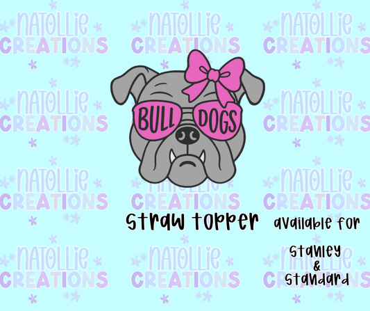 Bulldog Straw Topper