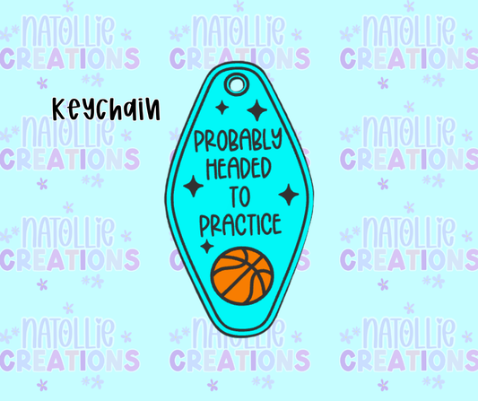 Basketball Practice Keychain