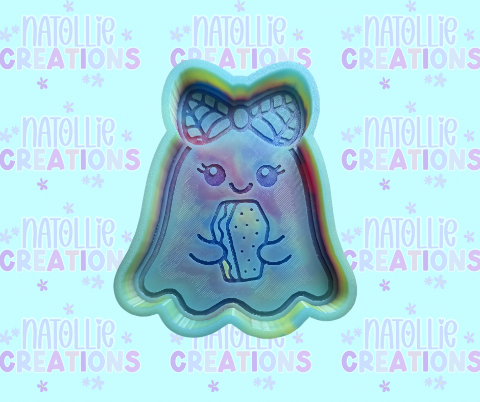 Coffin Ice Cream Ghost Freshie Silicone Mold