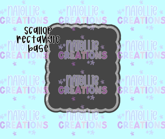 Scalloped Rectangle Base Freshie Silicone Mold