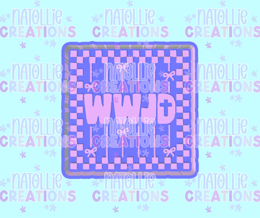 Checkered WWJD Freshie Silicone Mold
