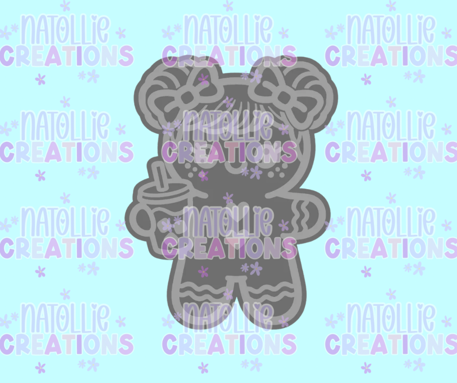 Iced Drink Gingerbread Freshie Silicone Mold