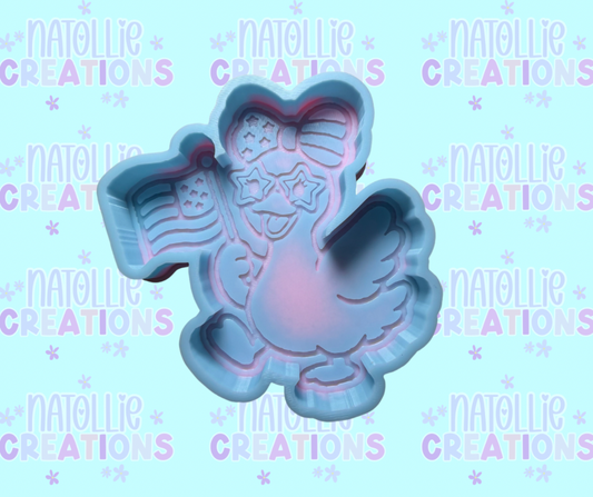 Silly Patriotic Goose Freshie Silicone Mold