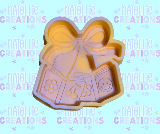 Book Cherry W/ Bow Freshie Silicone Mold