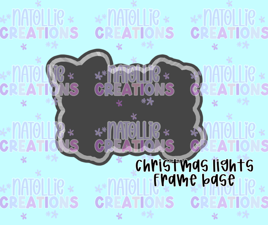 Christmas Lights Frame Base Freshie Silicone Mold