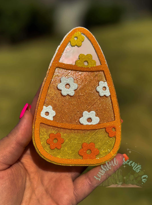 Floral Candy Corn Freshie Silicone Mold