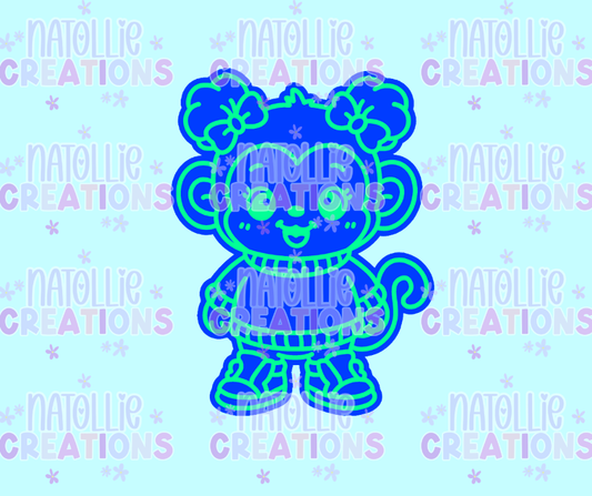 Spacebun Monkey Freshie Silicone Mold