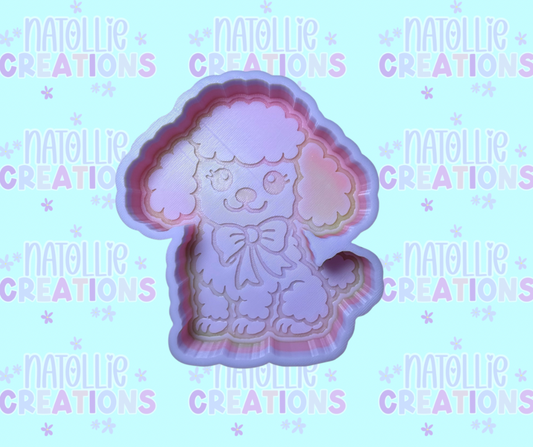 Poodle W/ Bow Freshie Silicone Mold