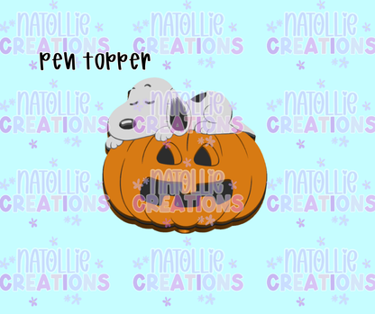Pumpkin Snoop Pen Topper