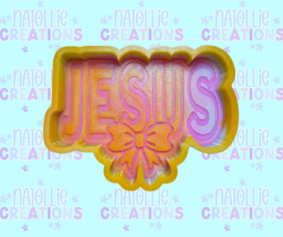 Jesus W/ Bow Freshie Silicone Mold