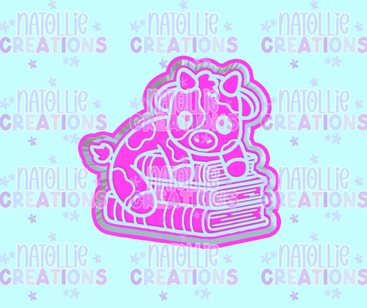 Bookstack Cutie Cow Freshie Silicone Mold