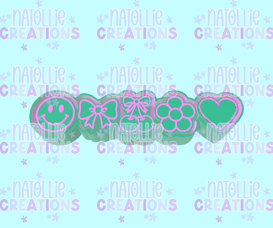 Girly Charm Freshie Silicone Mold