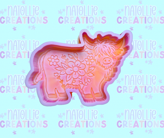 Floral Highland Freshie Silicone Mold