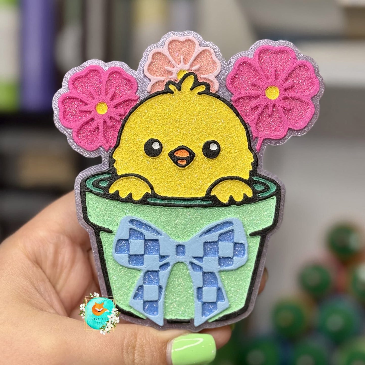 Chick In Pot Freshie Silicone Mold