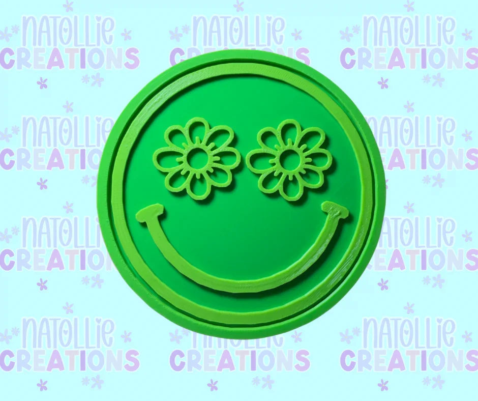 Flower Eye Smiley Insert Freshie Silicone Mold
