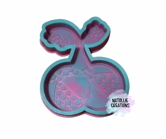 Checkered Beach Ball Cherry Freshie Silicone Mold