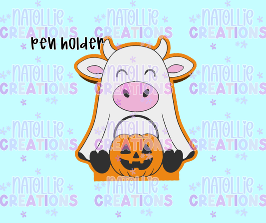 Ghost Cow Pen Holder