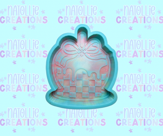 Checkered Candied Apple Freshie Silicone Mold