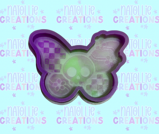 Skull Butterfly Freshie Silicone Mold