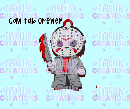 Jacket Masked Man Can Tab Opener Keychain