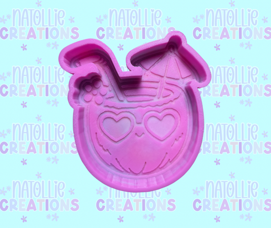 Groovy Coconut Drink Freshie Silicone Mold
