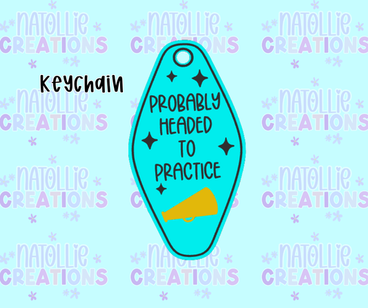 Cheer Practice Keychain