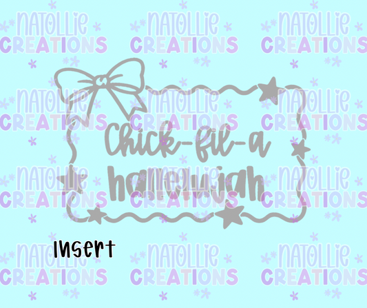 Chickie Hallelujah Star Bow Frame Insert Freshie Silicone Mold