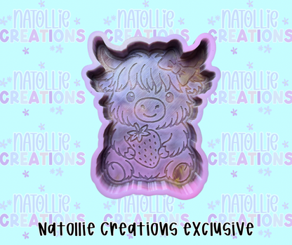 Strawberry Highland Freshie Silicone Mold