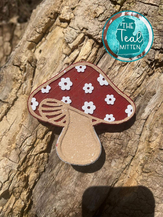 Floral Mushroom Freshie Silicone Mold