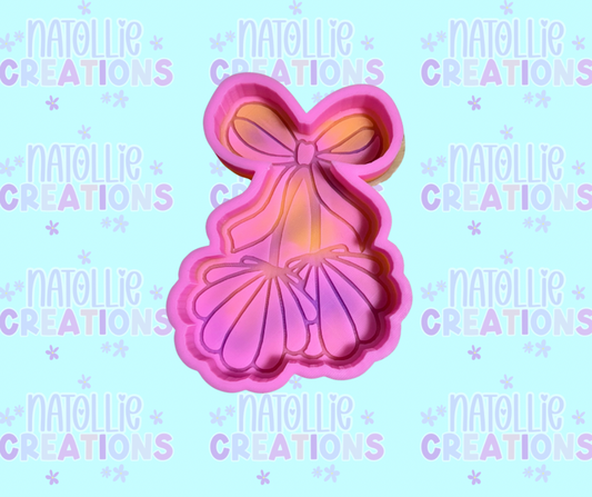 Seashell Cherry W/ Bow Freshie Silicone Mold