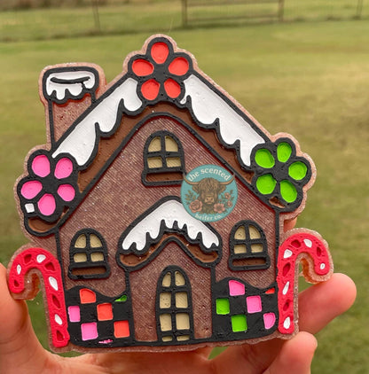 Groovy Gingerbread House Freshie Silicone Mold