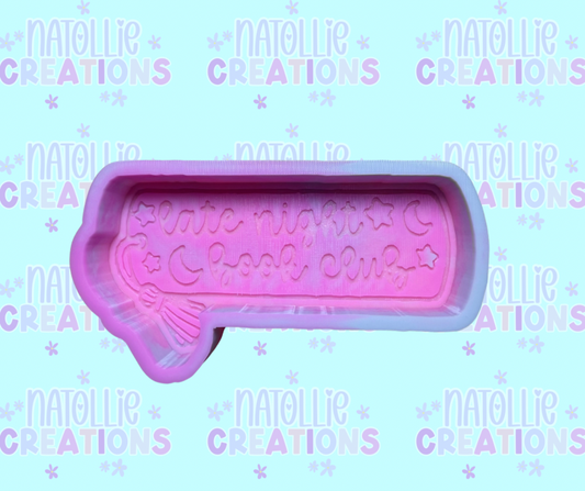 Late Night Bookmark Freshie Silicone Mold