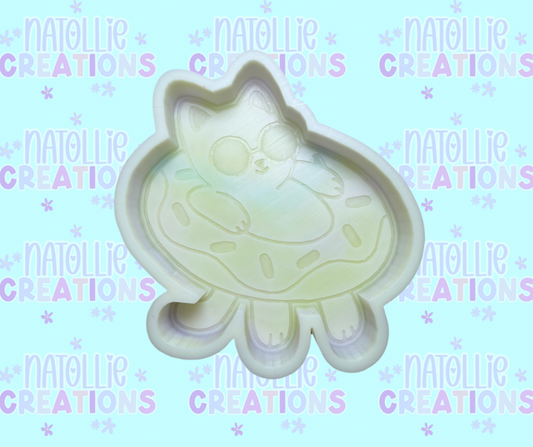 Cat In Floatie Freshie Silicone Mold