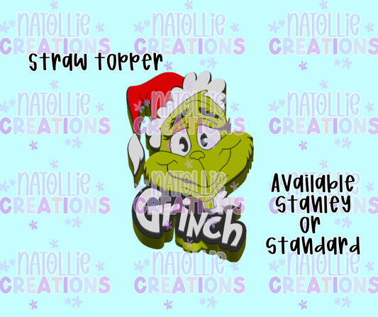 Grouch Straw Topper