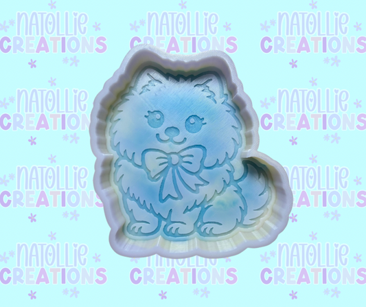 Pomeranian W/ Bow Freshie Silicone Mold