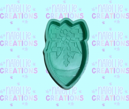 Checkered Bow Football Freshie Silicone Mold