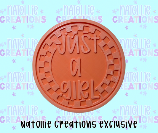 Just A Girl Insert Freshie Silicone Mold